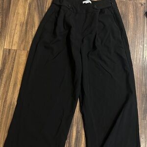 Women  Black Wide-Leg Pants